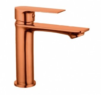 Torneira monocomando Rubinettos Cromada quente/fria Rose Gold